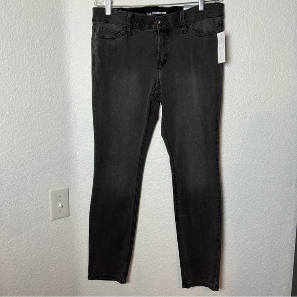 Liz Clairborne Grey Mid Rise Classic Skinny Jeans - Picture 12 of 12